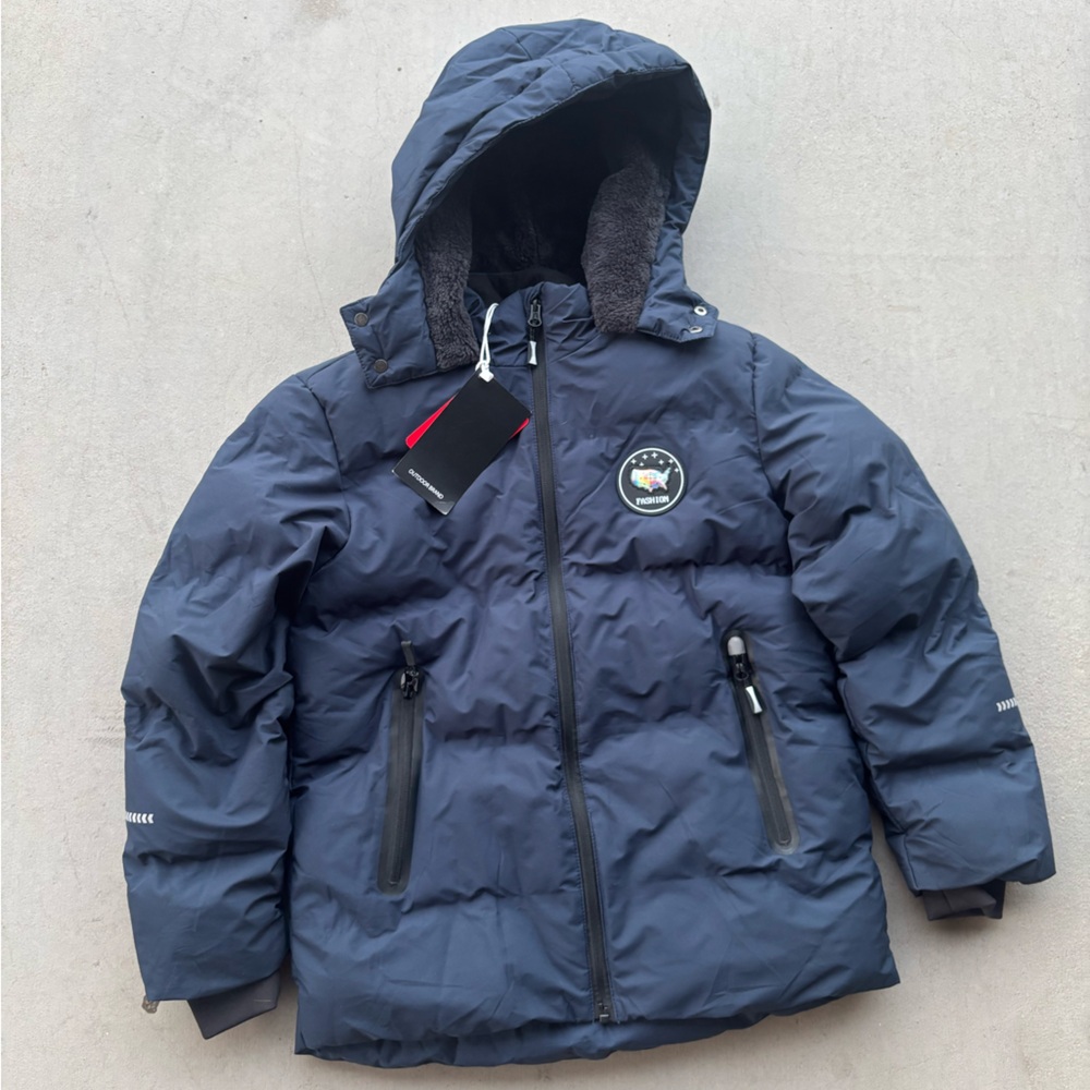 NWT Outdoor Brand Kids  size 11-12 Navy Blue Hooded Jacket